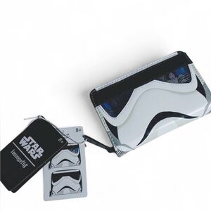 Loungefly Star Wars Lenticular Stormtrooper Zip Around Wallet Rare Lucas NWT Dis